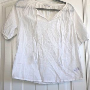 Lucky Brand white embroidered top